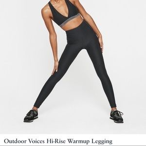 Outdoor Voices “Hi-Rise” warmup legging (Navy)